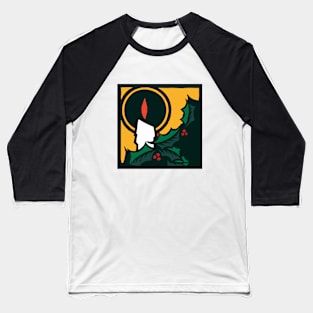 Christmas Candle Baseball T-Shirt